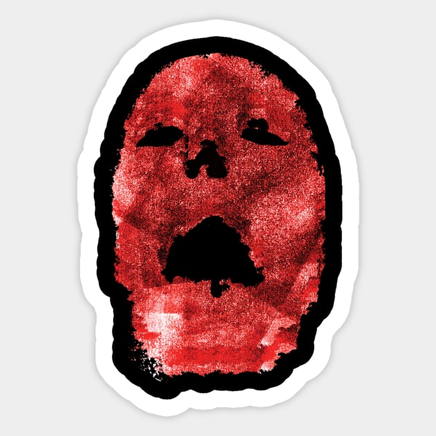 Scary Face Sticker by winstongambro